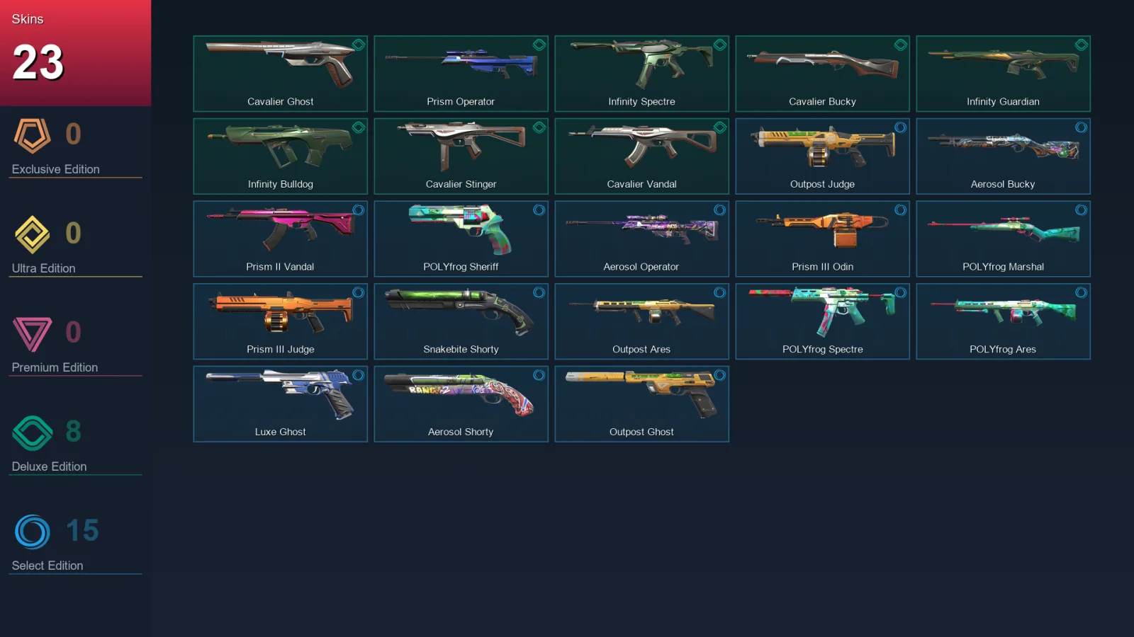 EU | Lv36 | Unranked | 23 Skin | 15 Agent | 31 Buddy — Valorant account
