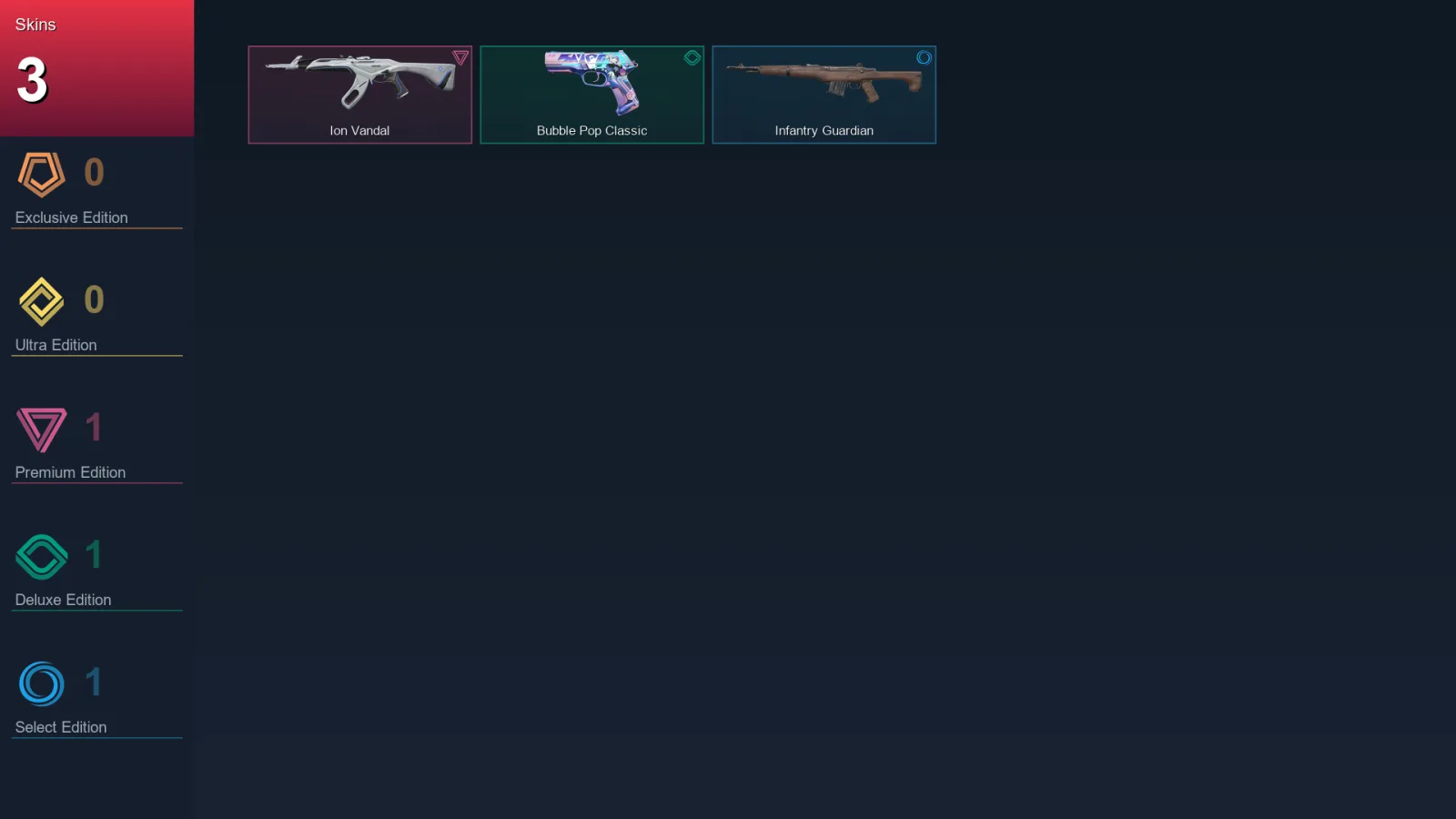 AP | Lv46 | Unranked | 3 Skin | 16 Agent | 17 Buddy — Valorant account
