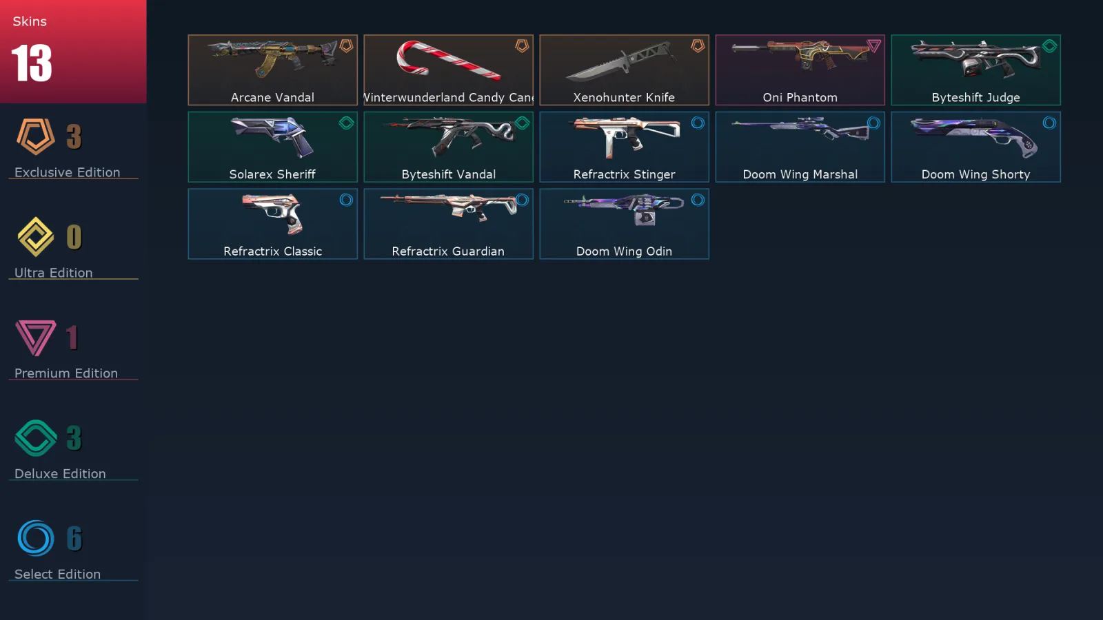 [Valorant] | EU | Level 38 | Silver 3 | 14 Agents | 13 Skins