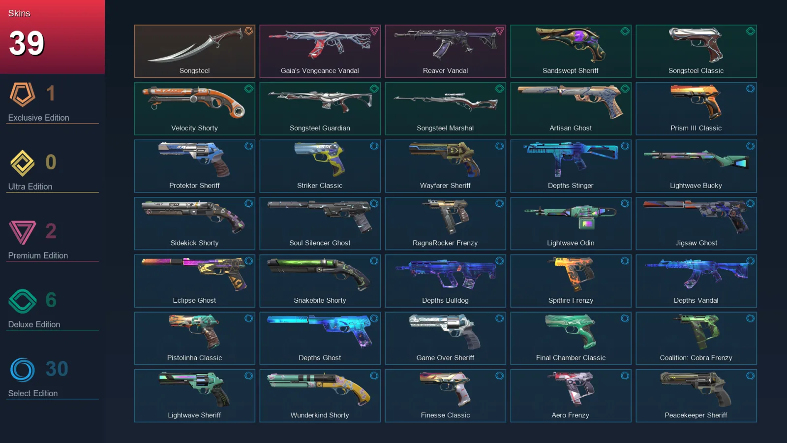AP | Lv338 | Unranked | 39 Skin | 26 Agent | 110 Buddy