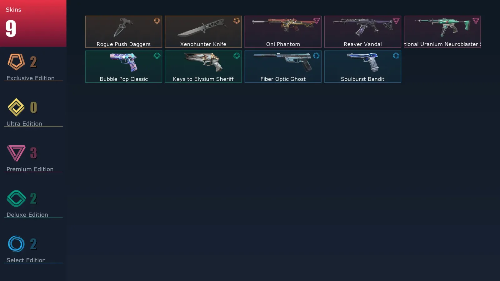 [Valorant] | EU | Level 100 | Silver 1 | 26 Agents | 9 Skins