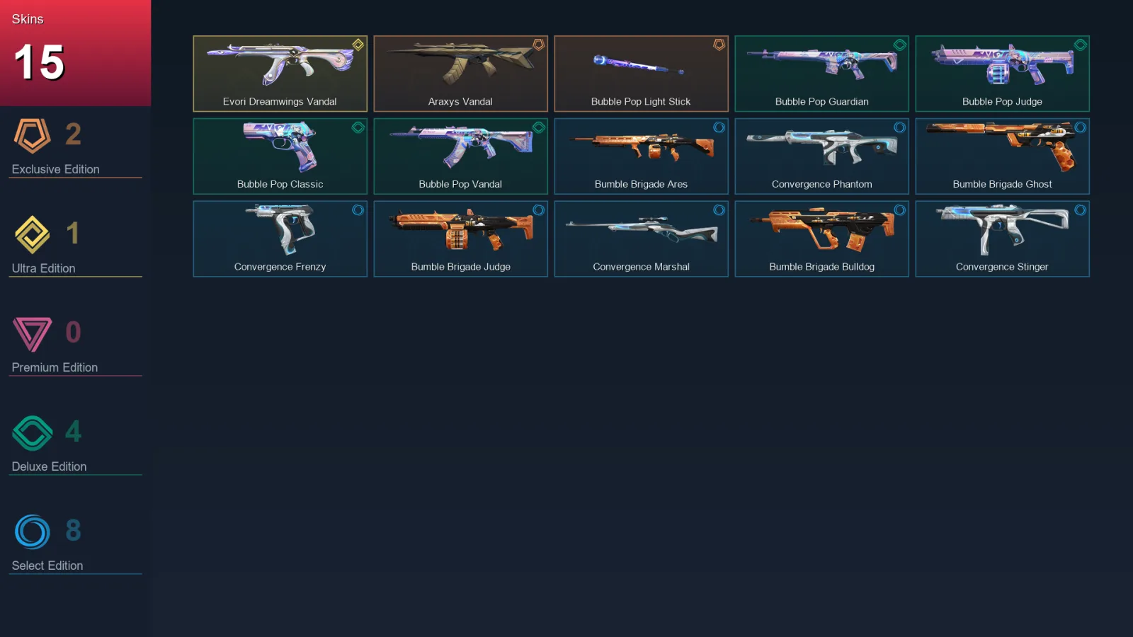 AP | Lv44 | Unranked | 15 Skin | 15 Agent | 17 Buddy — Valorant account