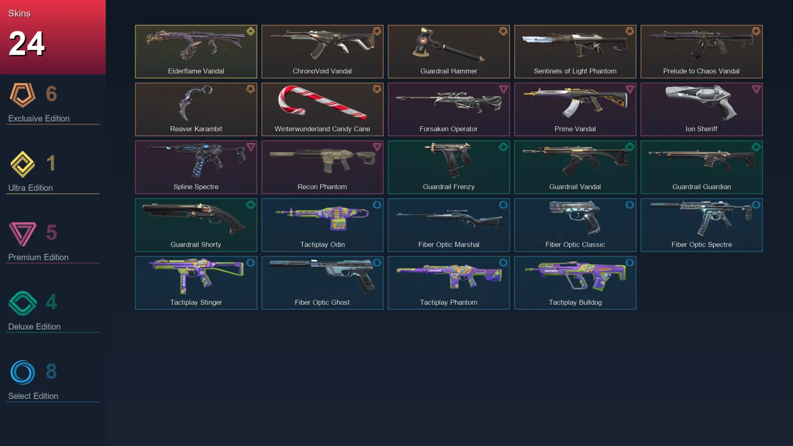 EU | Lv67 | Unranked | 24 Skin | 25 Agent | 38 Buddy — Valorant account