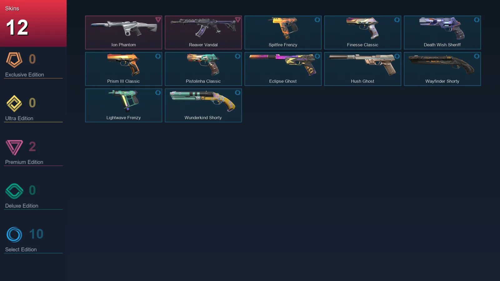 EU | Lv130 | Unranked | 12 Skin | 24 Agent | 65 Buddy