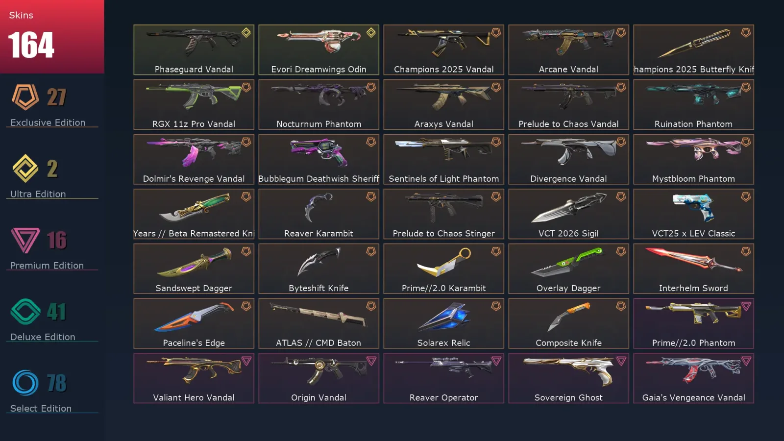 [Valorant] | EU | Level 403 | Ascendant 1 | 29 Agents | 164 Skins — Valorant account