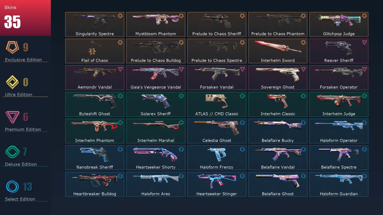 [Valorant] | EU | Level 136 | Platinum 1 | 27 Agents | 35 Skins — Valorant account