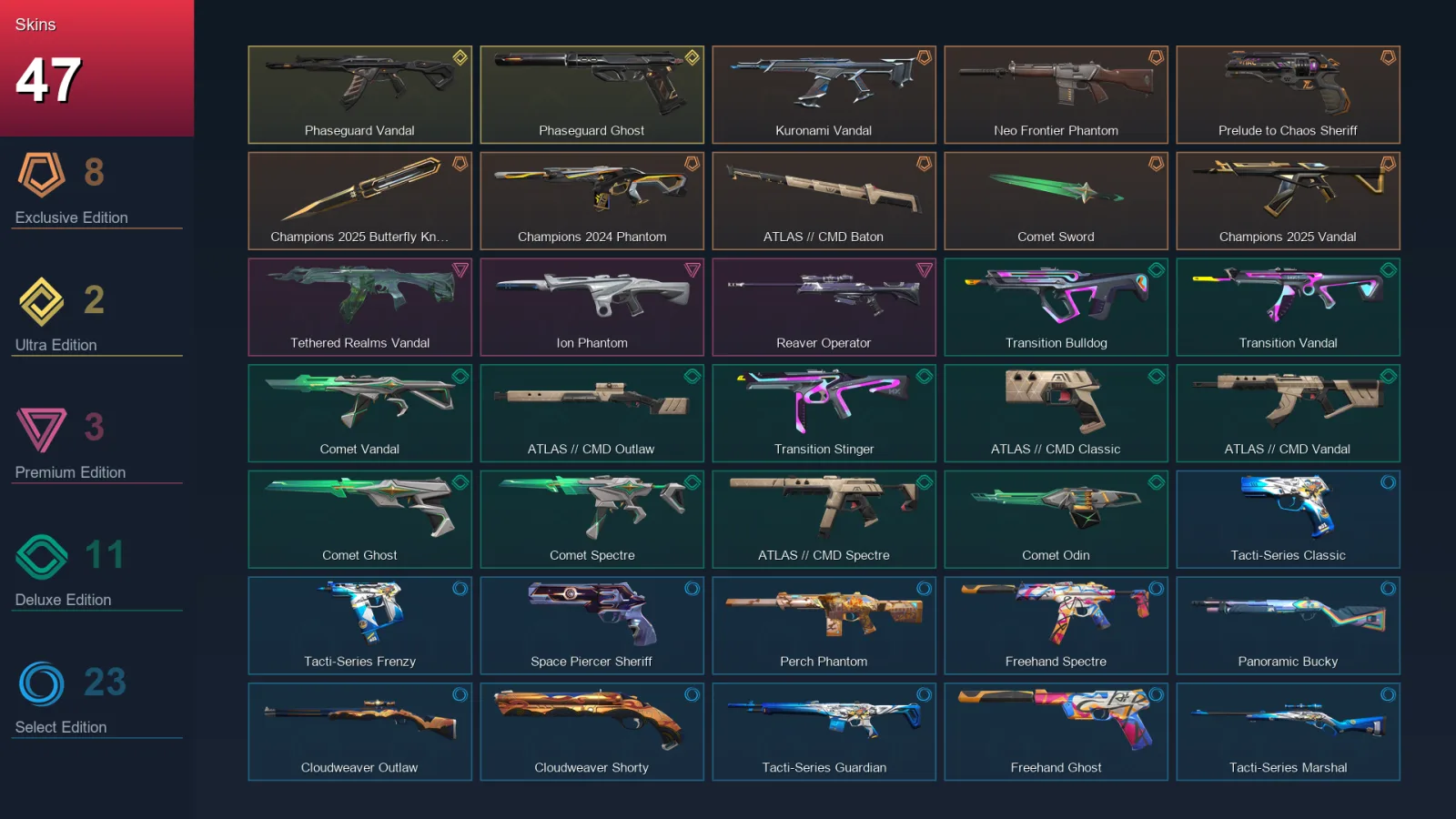 EU | Lv79 | Unranked | 47 Skin | 23 Agent | 52 Buddy