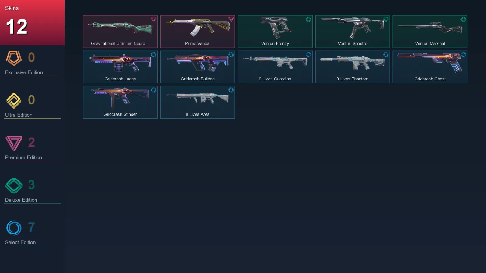 NA | Lv41 | Unranked | 12 Skin | 16 Agent | 24 Buddy