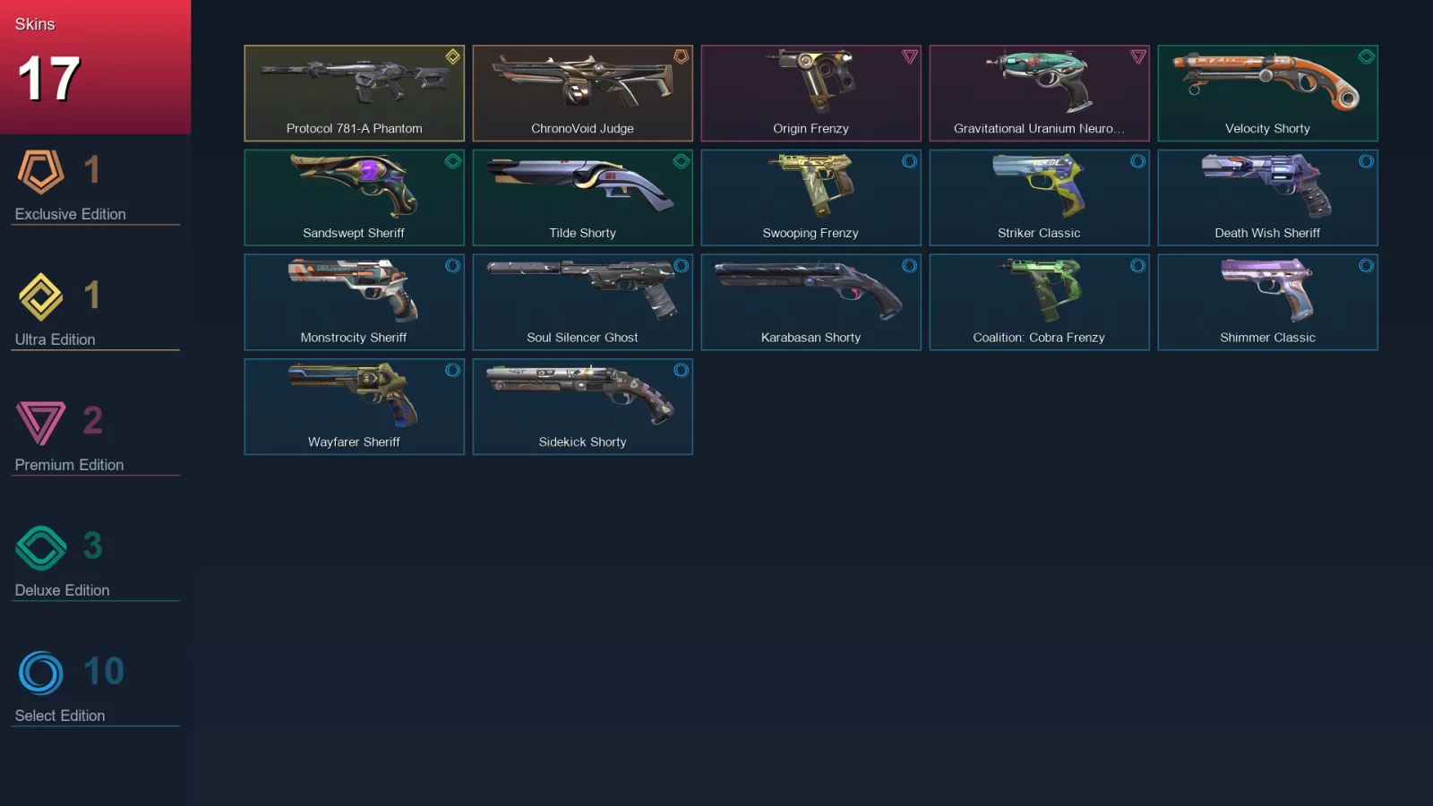 AP | Lv190 | Unranked | 17 Skin | 25 Agent | 66 Buddy
