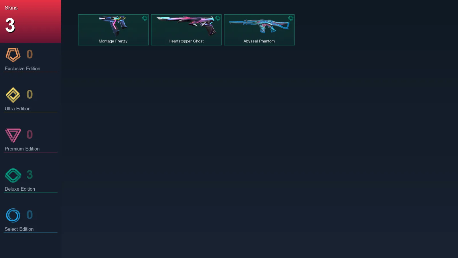EU | Montage Frenzy | Heartstopper Ghost | Abyssal Phantom | 3 Skin | 13 Agent | 11 Buddy | Lv40