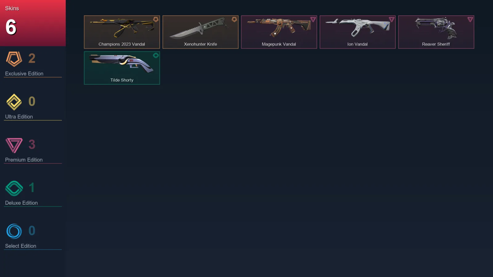 EU | Champions 2023 Vandal | Xenohunter Knife | Magepunk Vandal | Ion Vandal | 6 Skin | 26 Agent | 22 Buddy | Lv73