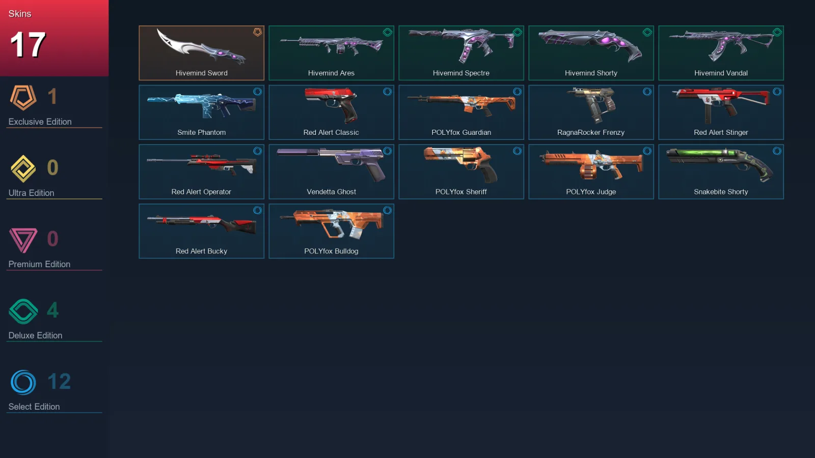 AP | Lv85 | Unranked | 17 Skin | 19 Agent | 52 Buddy — Valorant account