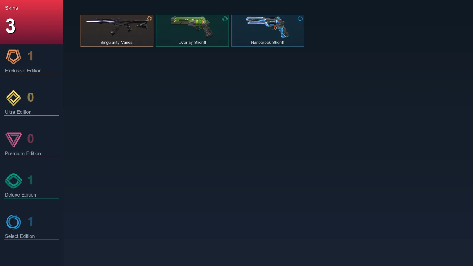 AP | Lv83 | Unranked | 3 Skin | 24 Agent | 24 Buddy