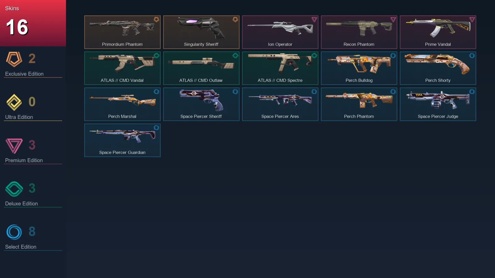 AP | Lv24 | Unranked | 16 Skin | 9 Agent | 10 Buddy — Unranked / Smurf Valorant