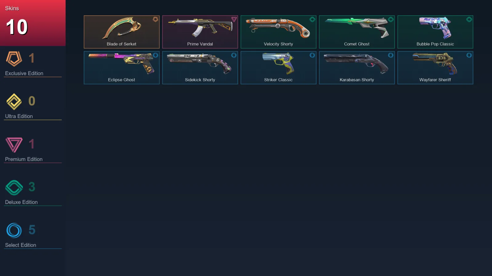 AP | Lv203 | Unranked | 10 Skin | 28 Agent | 76 Buddy — Valorant account