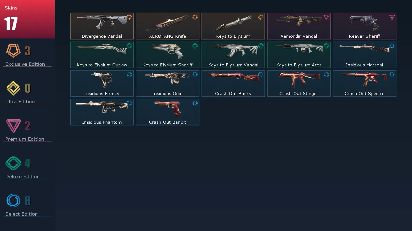 [Valorant] | EU | Level 43 | Diamond 1 | 13 Agents | 17 Skins — Valorant account