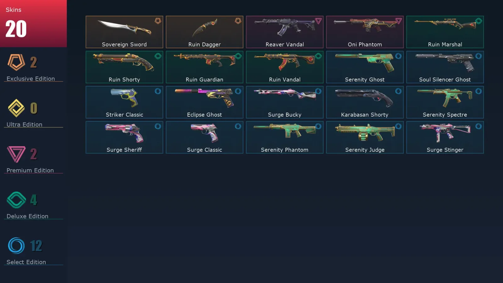 [Valorant] | EU | Level 71 | 19 Agents | 20 Skins — Valorant account