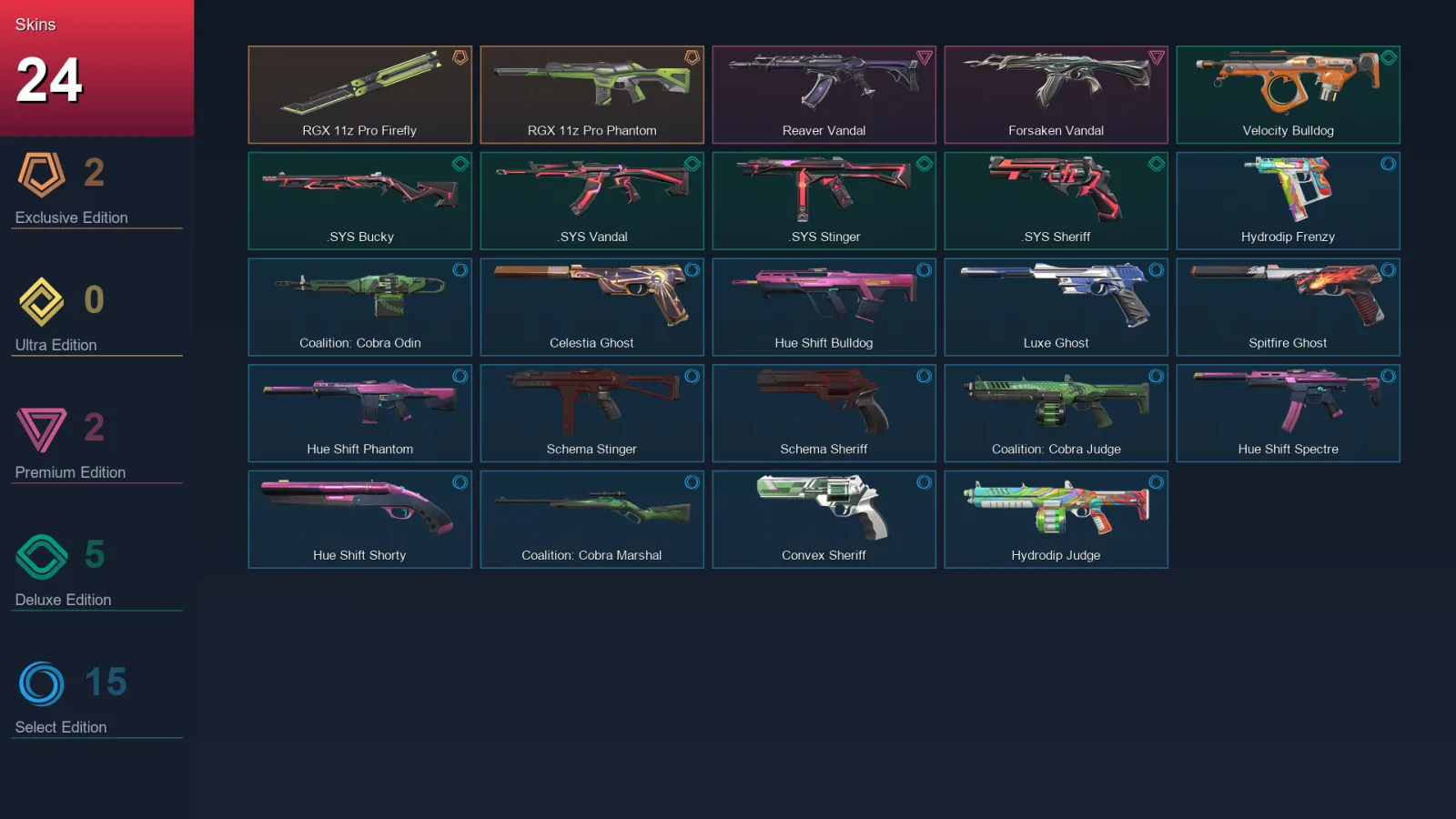 LA | Lv69 | Unranked | 24 Skin | 26 Agent | 43 Buddy