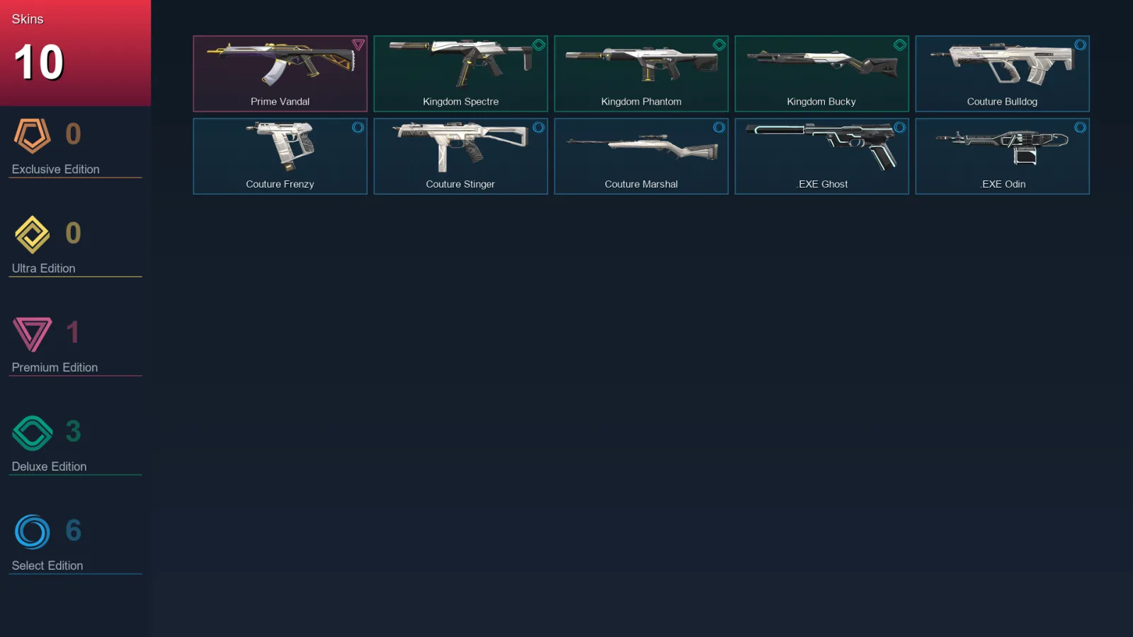 EU | Lv15 | Unranked | 10 Skin | 12 Agent | 16 Buddy
