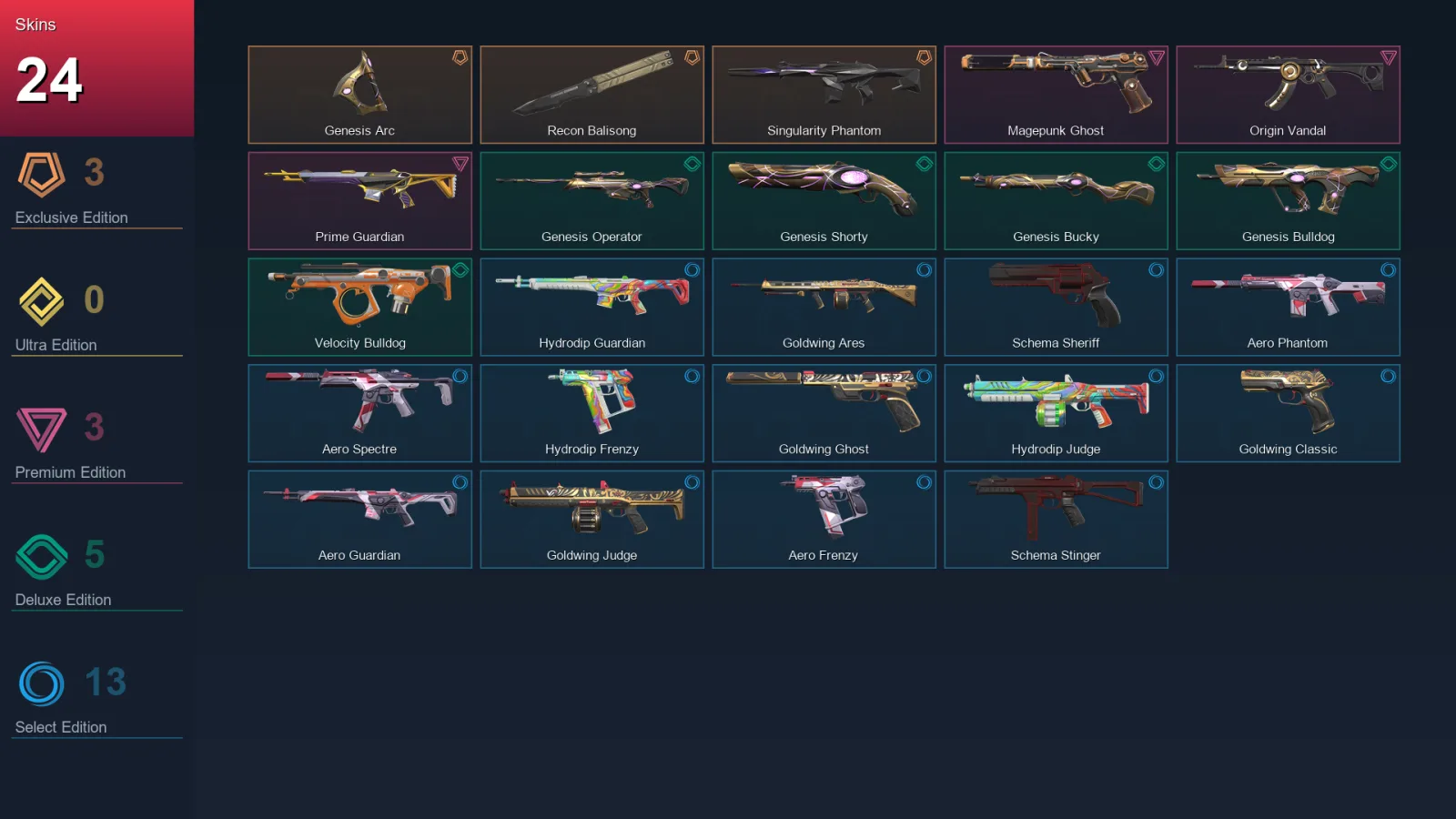EU | Lv35 | Unranked | 24 Skin | 12 Agent | 20 Buddy — Valorant account