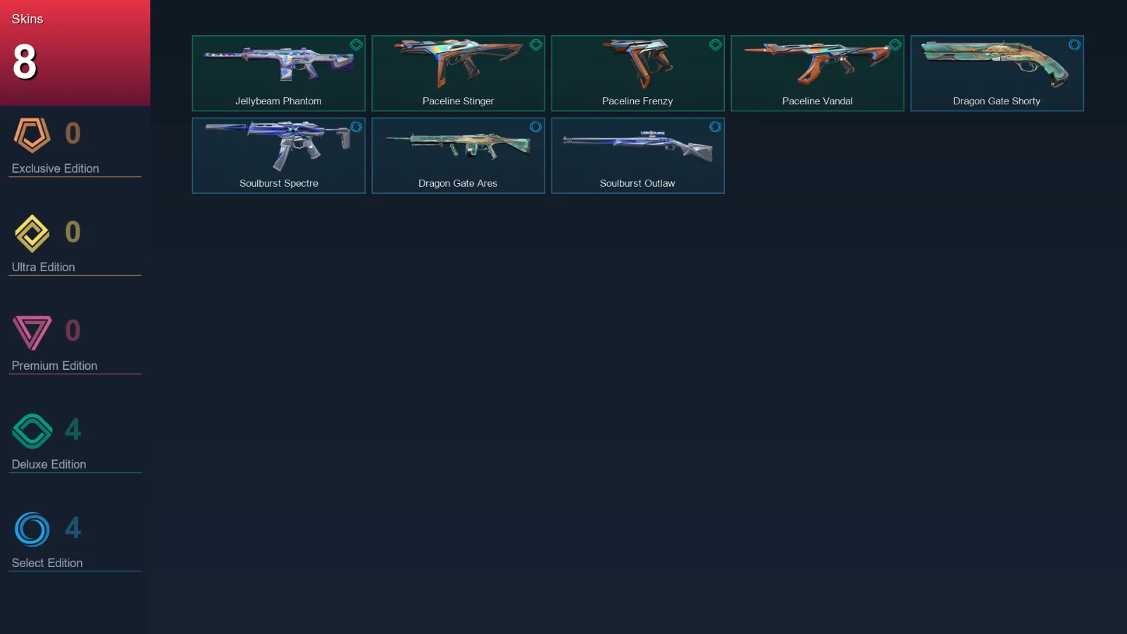 EU | Lv18 | Unranked | 8 Skin | 9 Agent | 6 Buddy