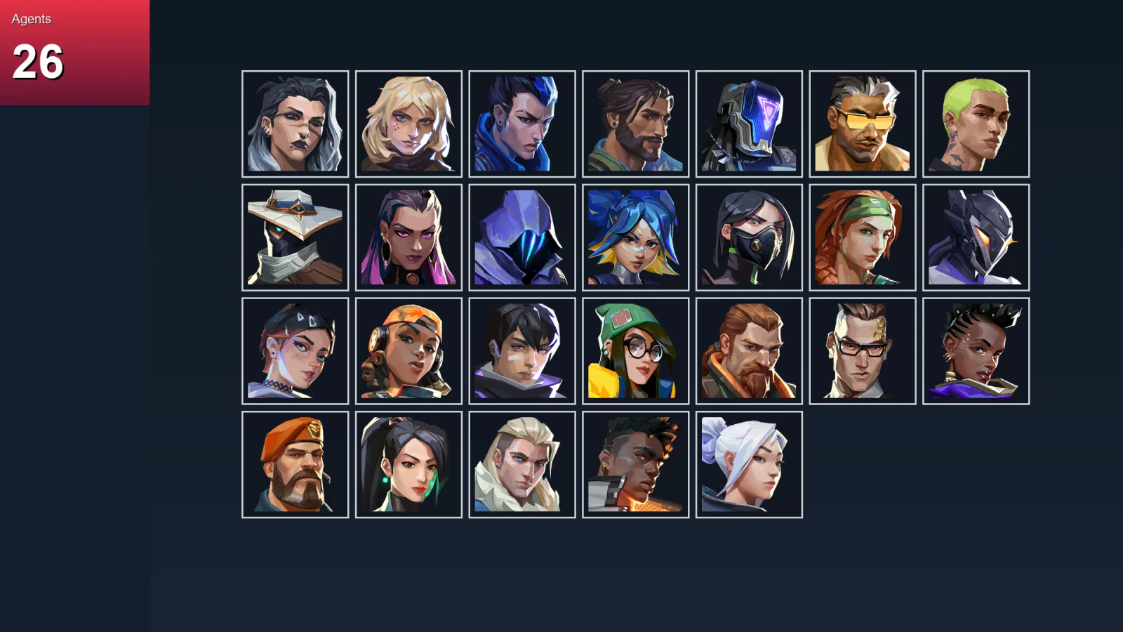 EU | Lv115 | Unranked | 12 Skin | 26 Agent | 45 Buddy