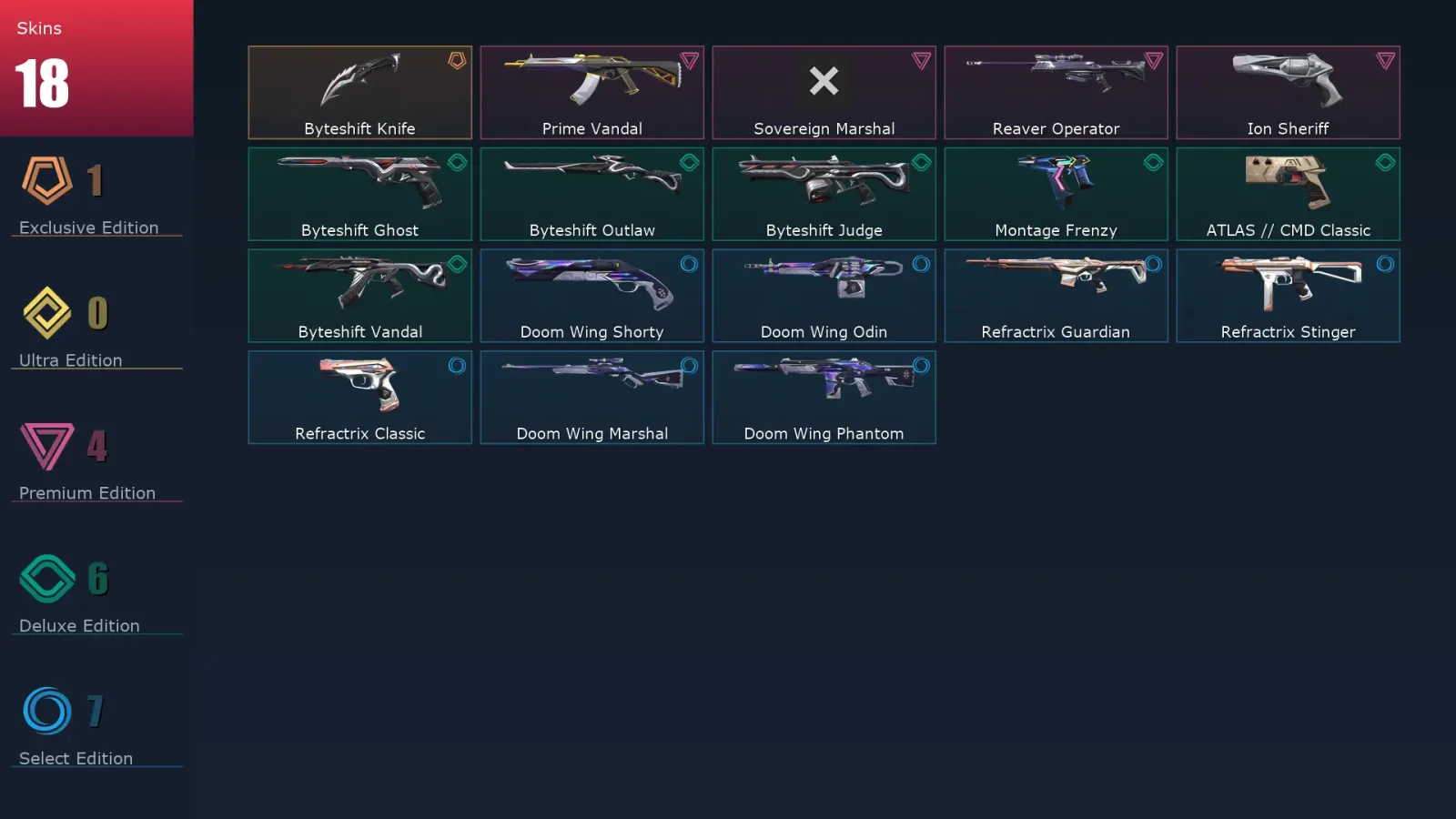 [Valorant] | EU | Level 116 | 29 Agents | 18 Skins — Valorant account