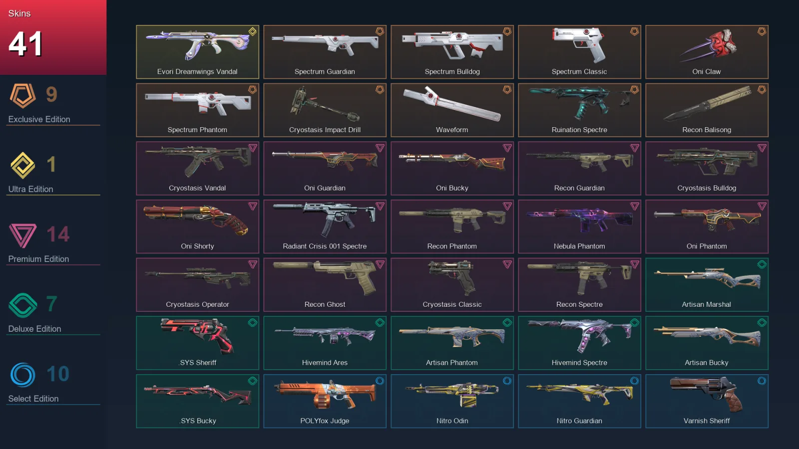 NA | Lv68 | Unranked | 41 Skin | 23 Agent | 46 Buddy — Unranked / Smurf Valorant