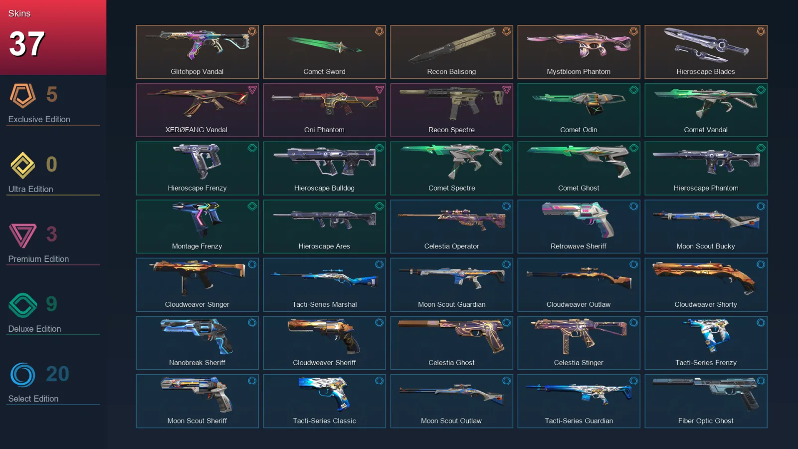 BR | Lv147 | Unranked | 37 Skin | 29 Agent | 66 Buddy — Valorant account