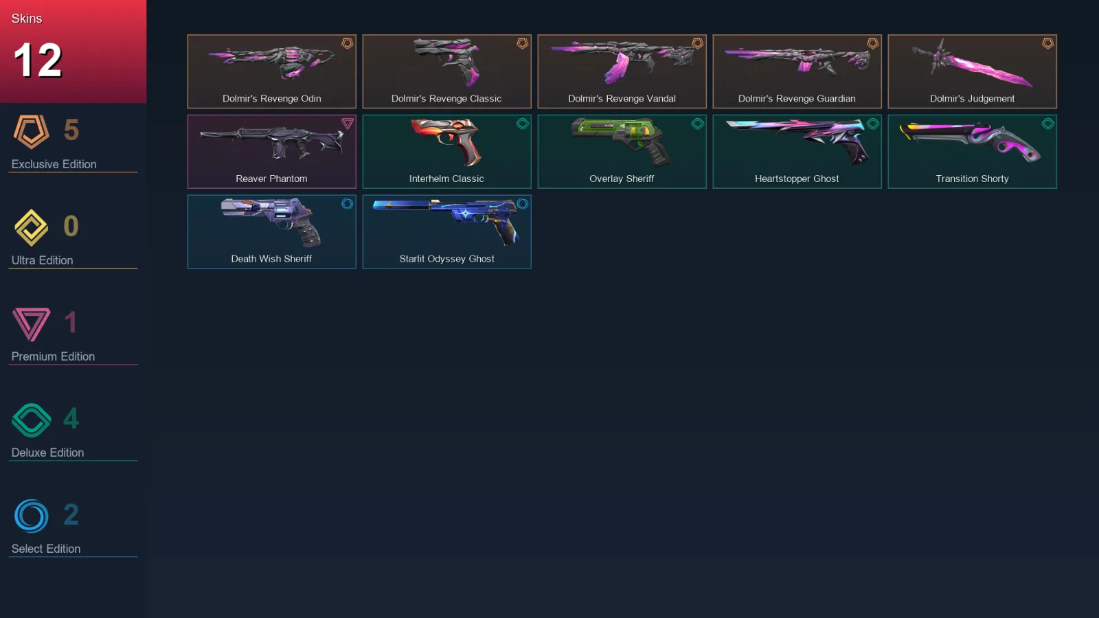 EU | Lv170 | Unranked | 12 Skin | 29 Agent | 74 Buddy — Valorant account