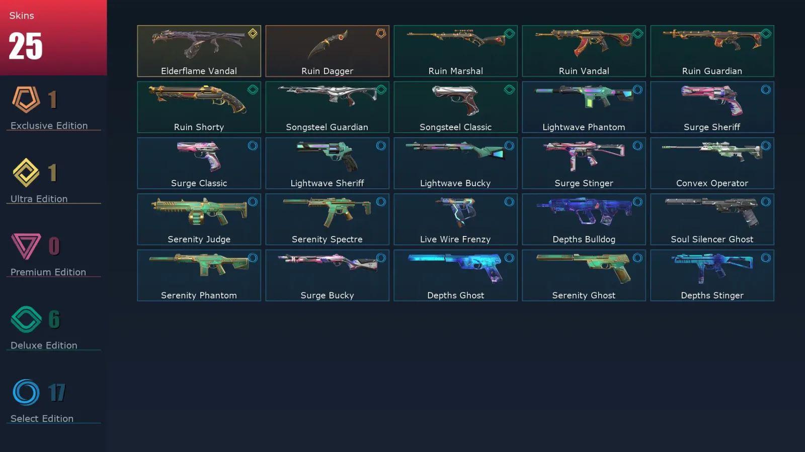 [Valorant] | EU | Level 87 | 20 Agents | 25 Skins — Valorant account