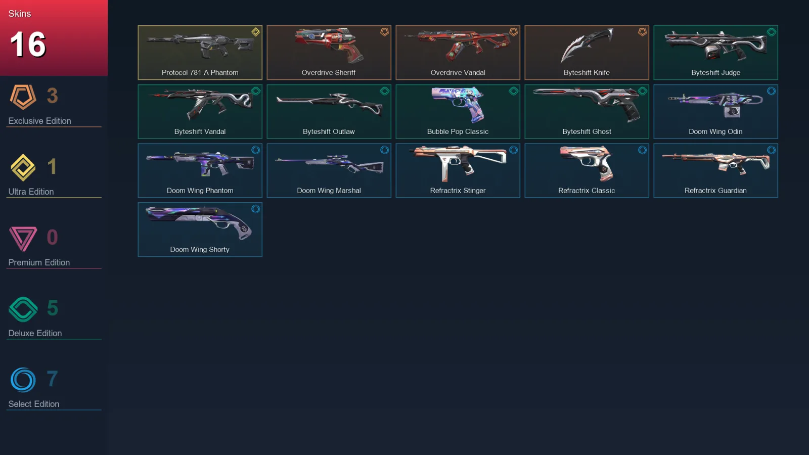 AP | Lv73 | Unranked | 16 Skin | 24 Agent | 42 Buddy