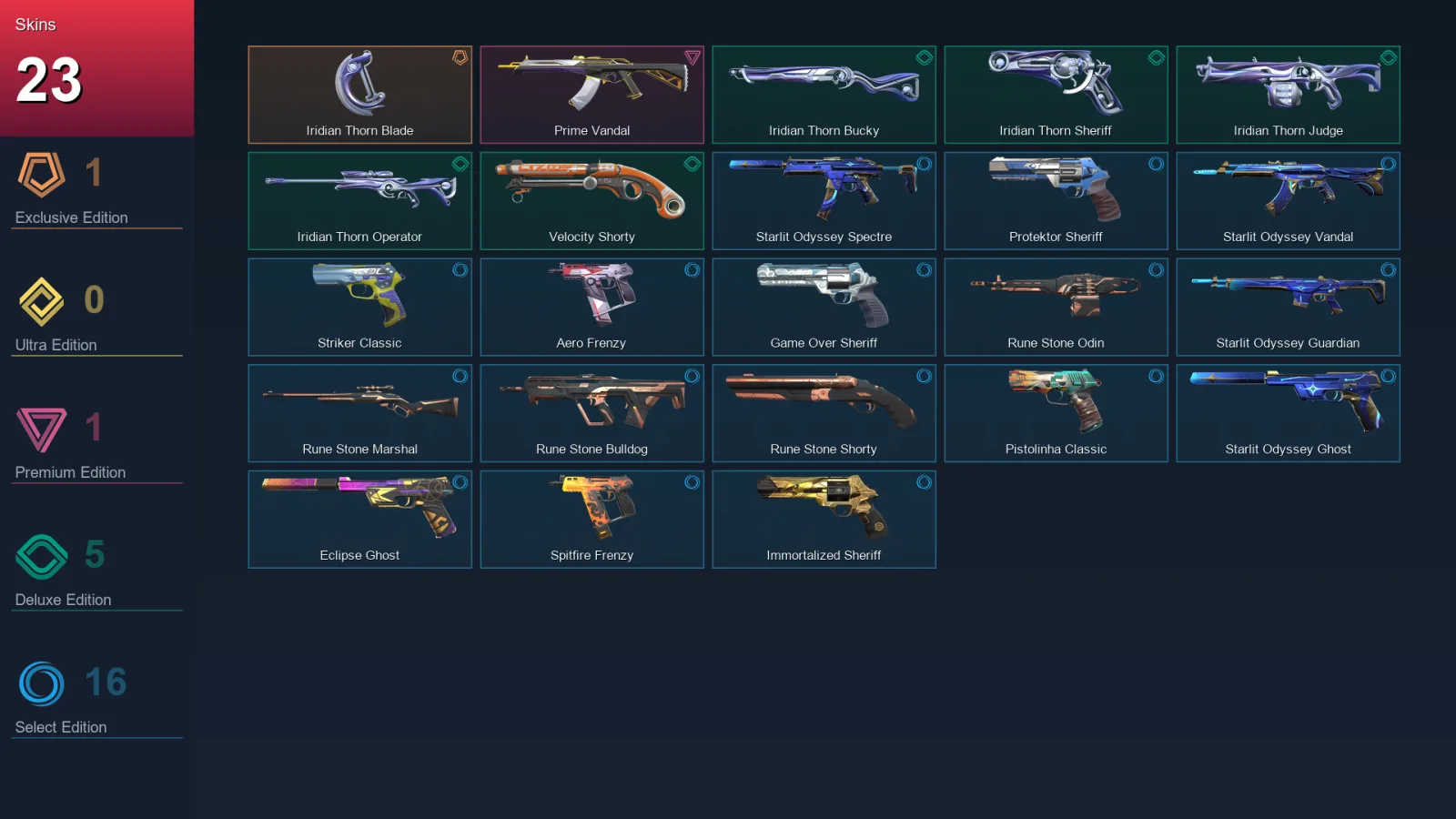 AP | Lv170 | Unranked | 23 Skin | 26 Agent | 74 Buddy — Valorant account