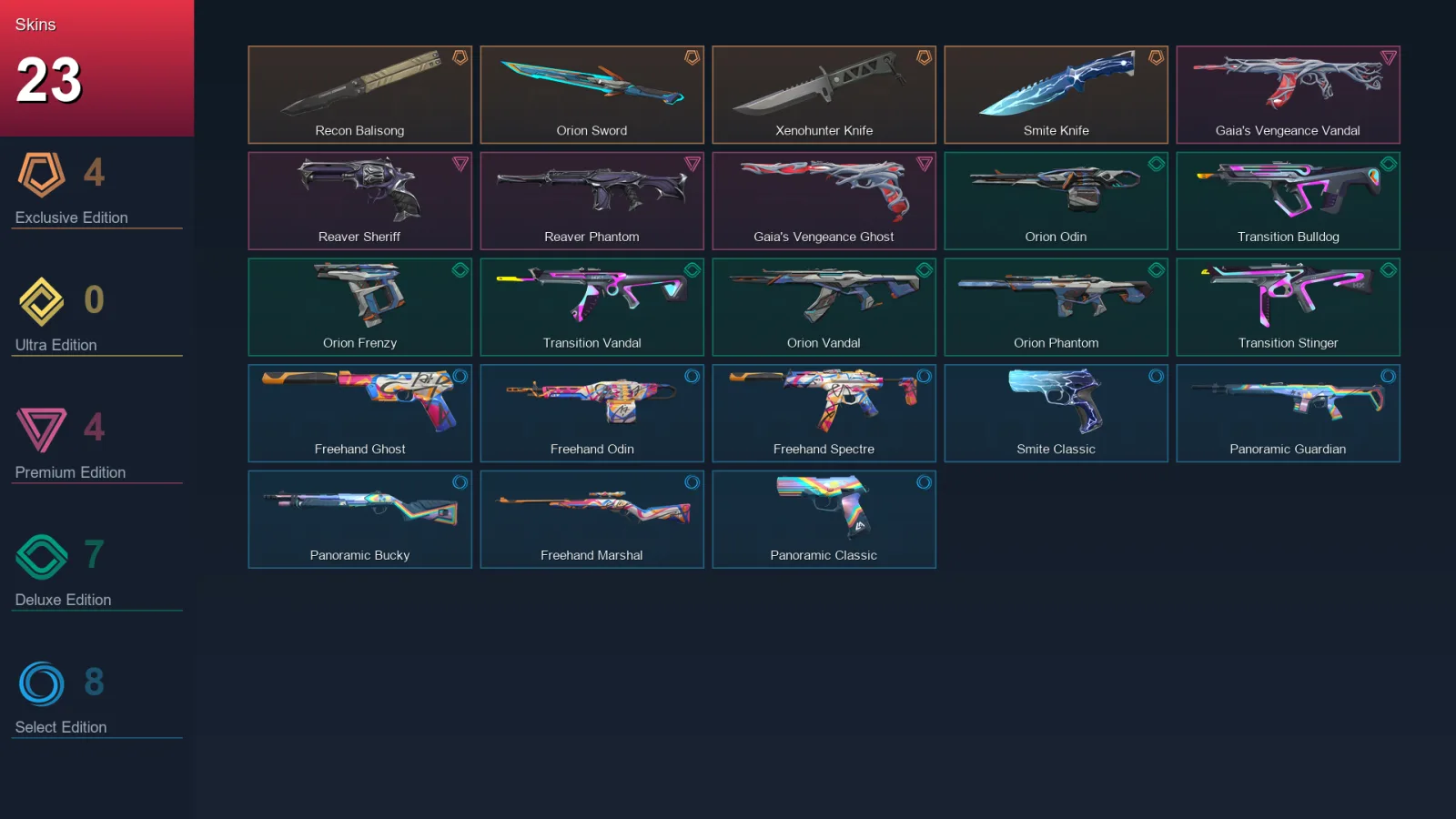 EU | Lv36 | Unranked | 23 Skin | 11 Agent | 15 Buddy — Valorant account