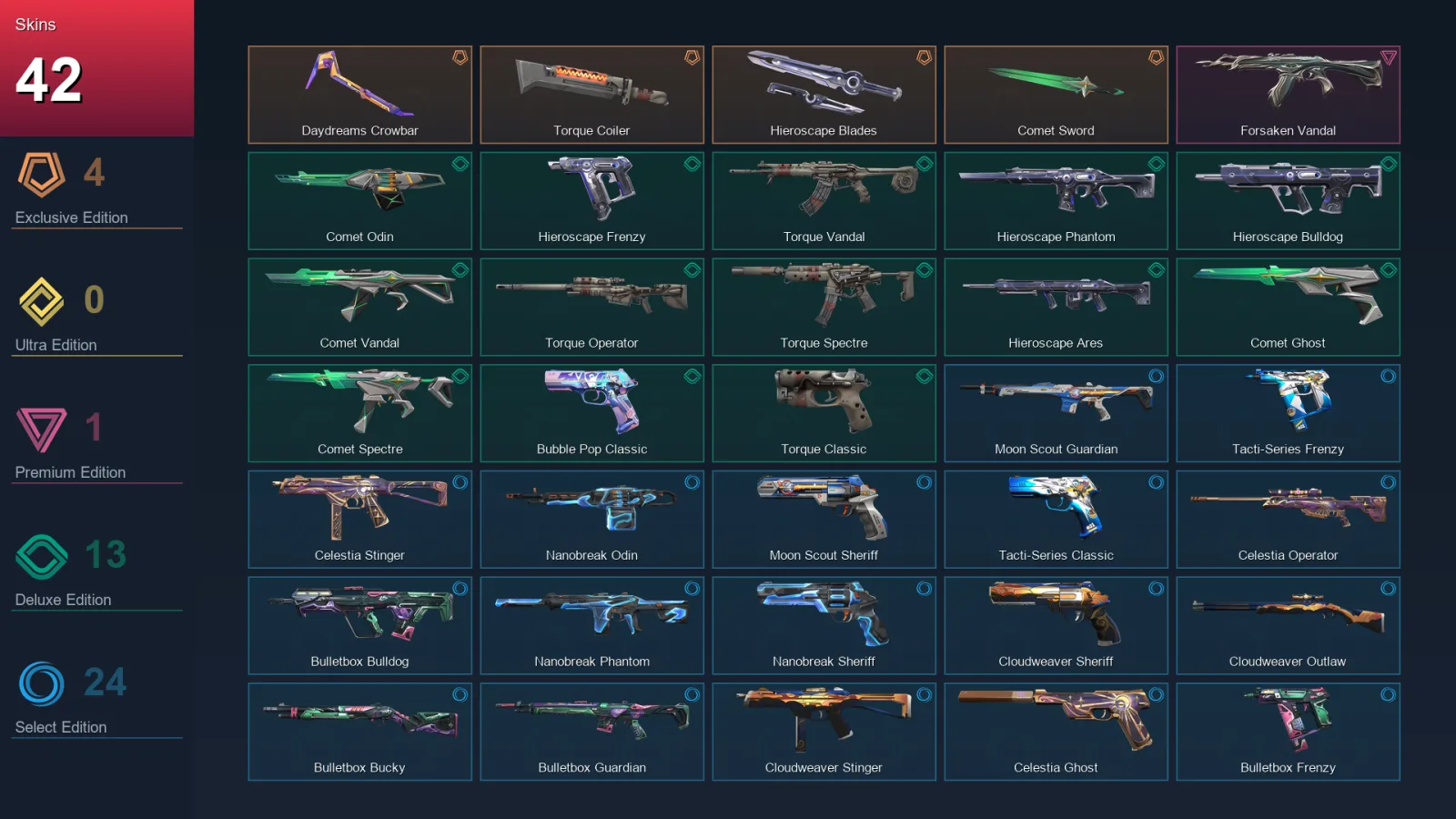 LA | Lv92 | Unranked | 42 Skin | 28 Agent | 55 Buddy