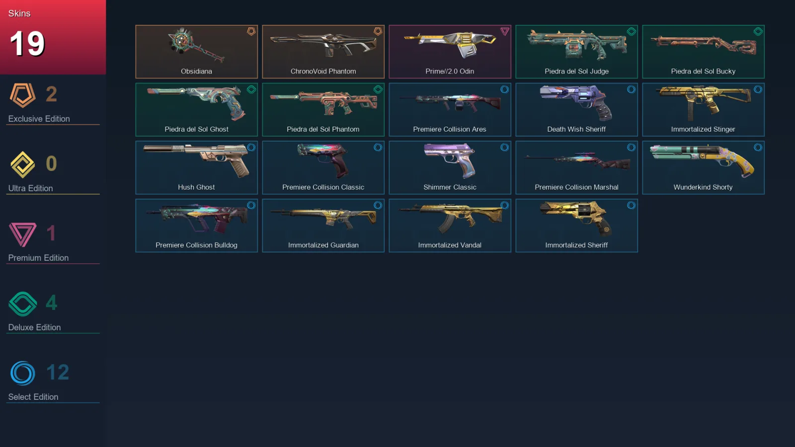 AP | Lv133 | Unranked | 19 Skin | 23 Agent | 62 Buddy