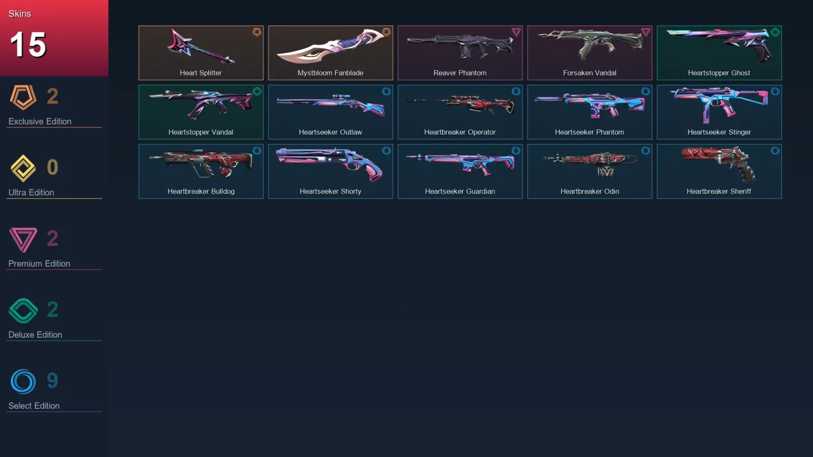 NA | Lv23 | Unranked | 15 Skin | 11 Agent | 12 Buddy
