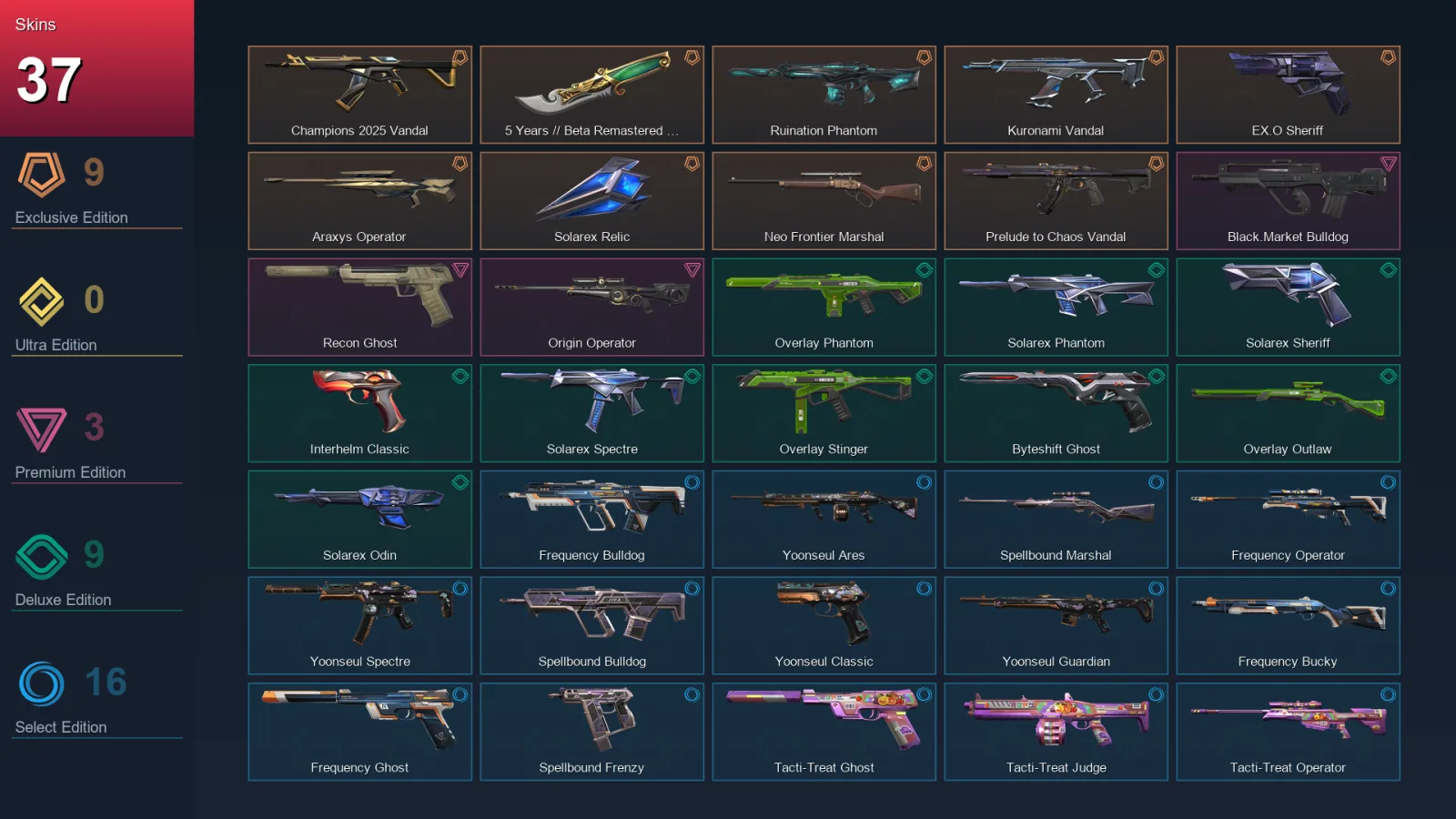 AP | Lv73 | Unranked | 37 Skin | 25 Agent | 42 Buddy — Valorant account