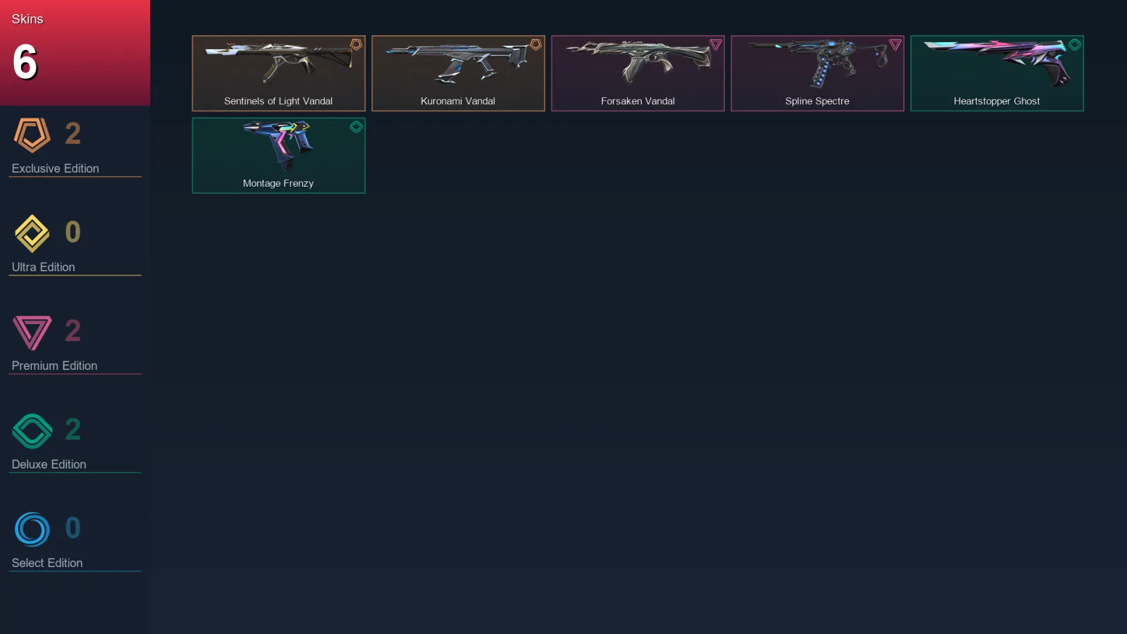 EU | Lv49 | Unranked | 6 Skin | 15 Agent | 19 Buddy