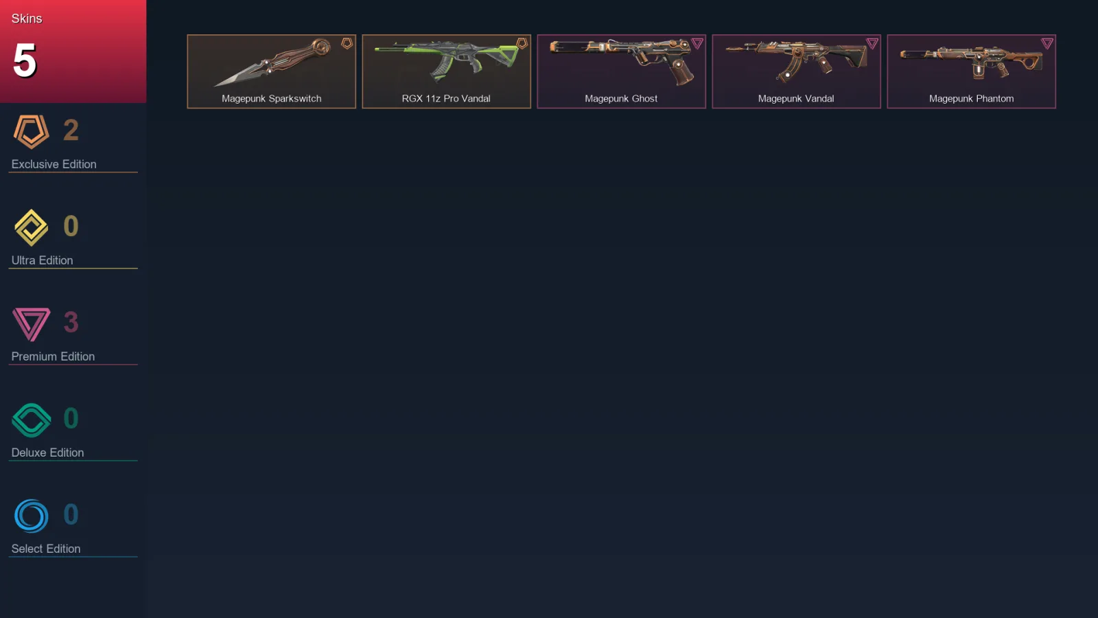 EU | Lv31 | Unranked | 5 Skin | 10 Agent | 13 Buddy
