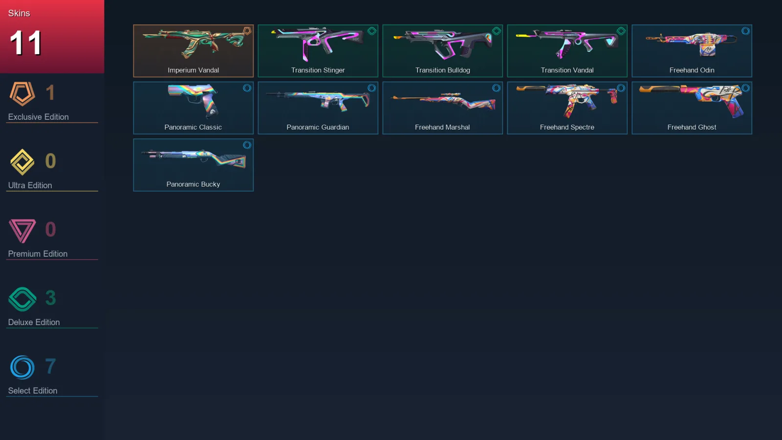 AP | Lv38 | Unranked | 11 Skin | 12 Agent | 12 Buddy