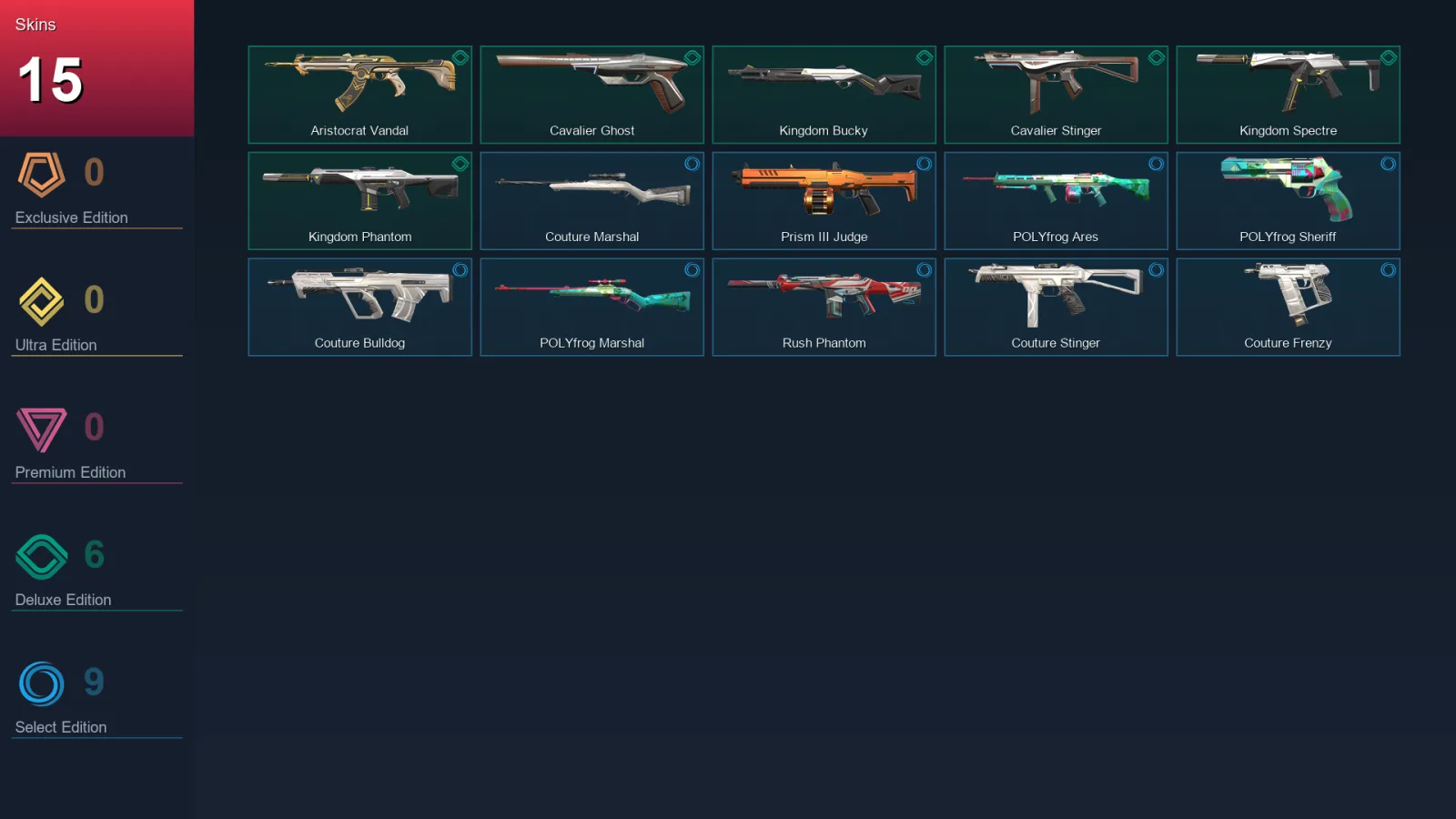 AP | Lv12 | Unranked | 15 Skin | 10 Agent | 12 Buddy — Valorant account