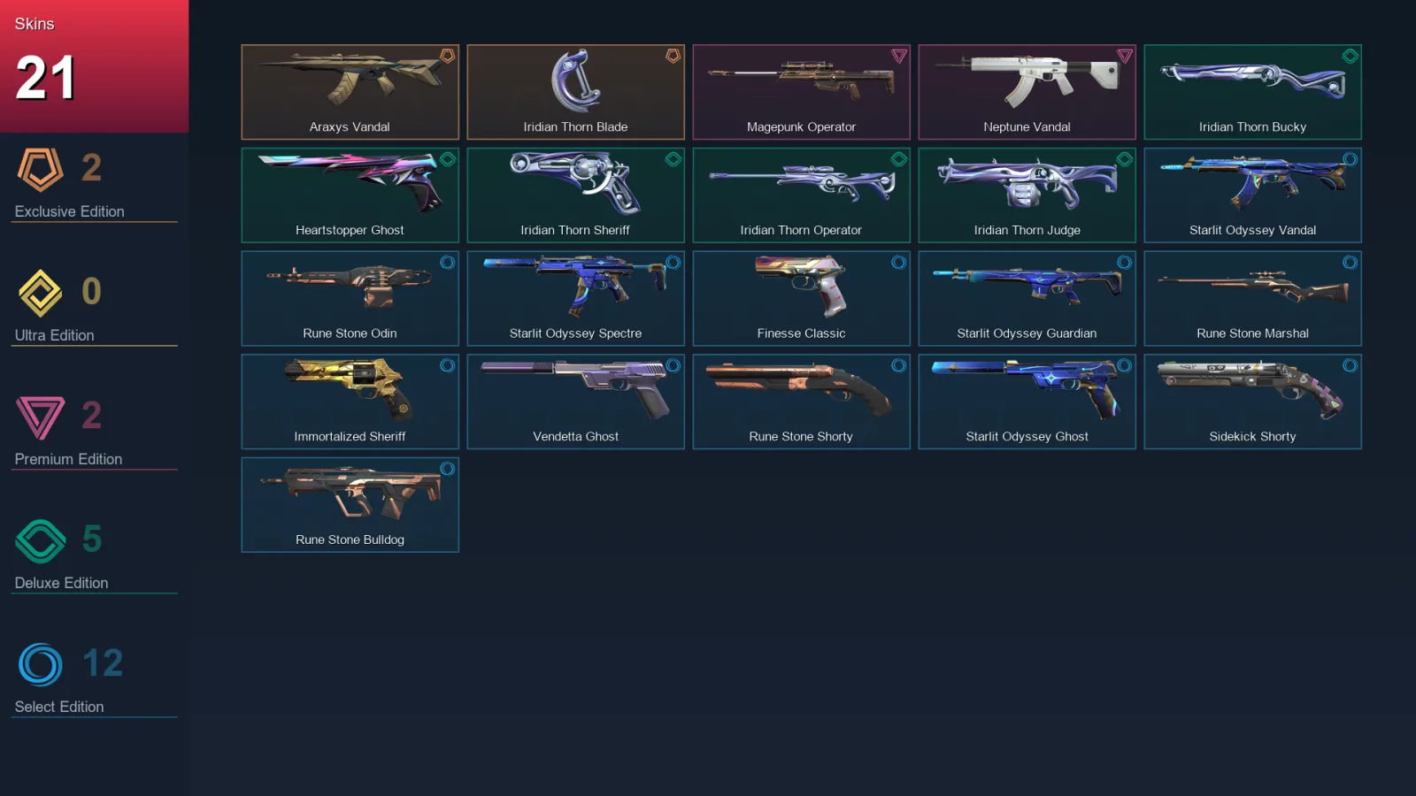 BR | Lv132 | Unranked | 21 Skin | 26 Agent | 51 Buddy — Valorant account