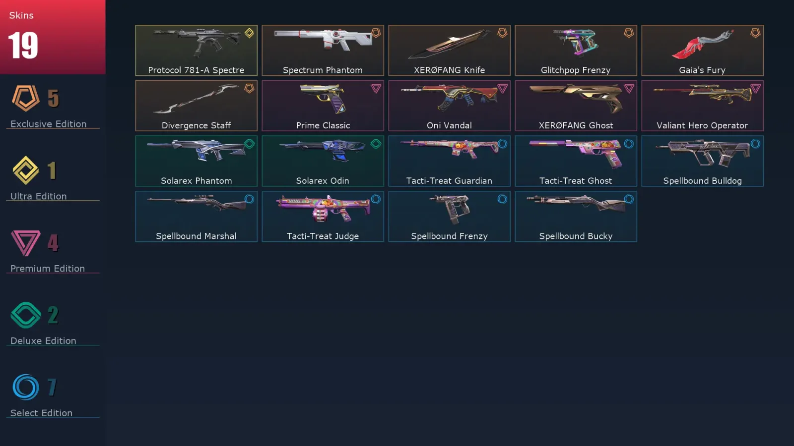 [Valorant] | EU | Level 33 | Platinum 1 | 10 Agents | 19 Skins — Valorant account