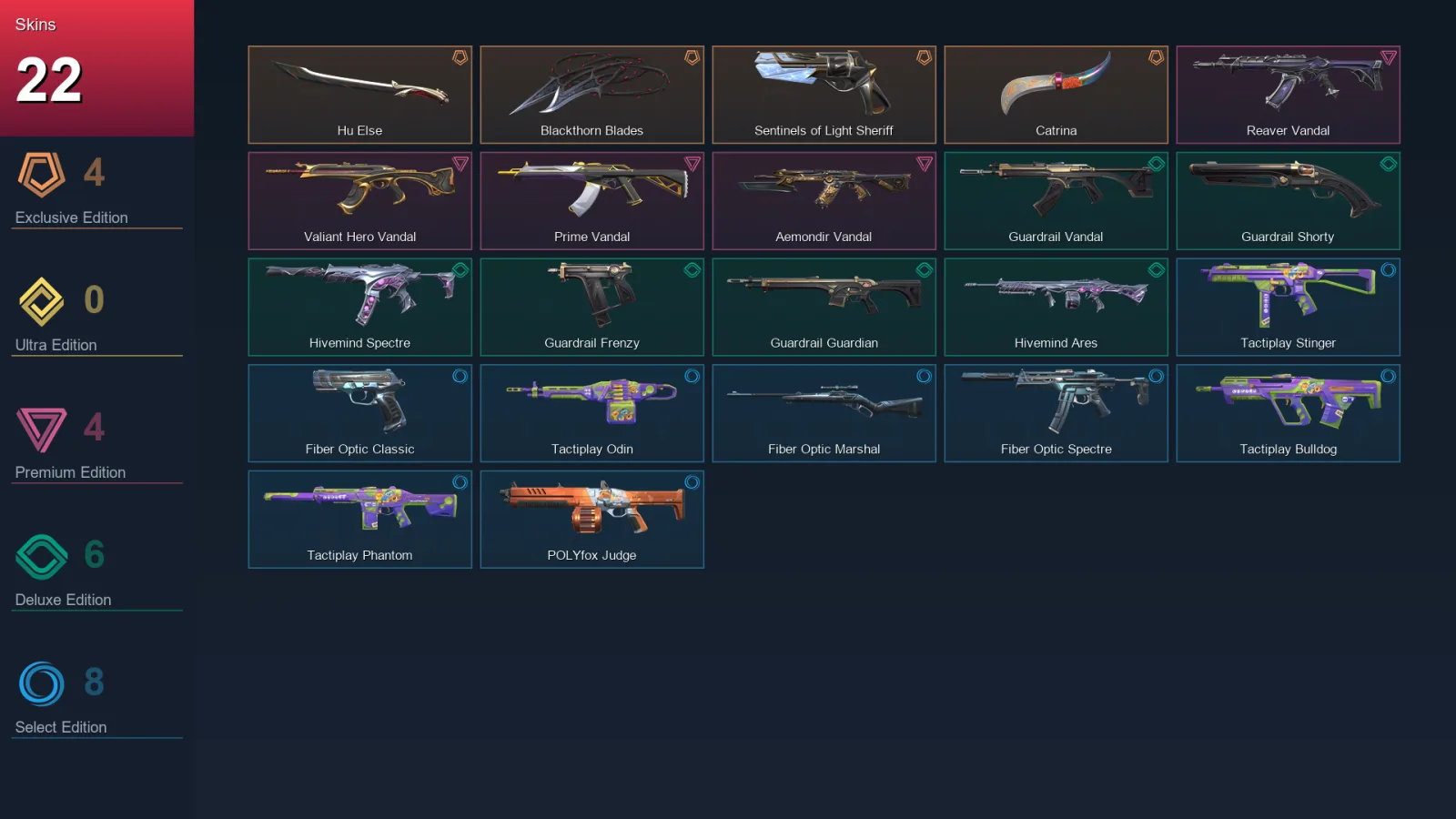 NA | Lv71 | Unranked | 22 Skin | 23 Agent | 42 Buddy
