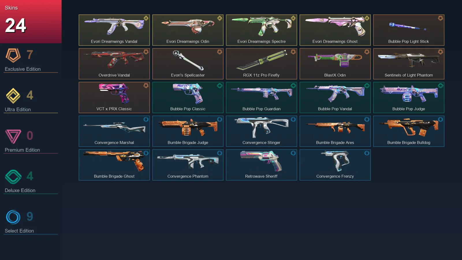 AP | Lv92 | Unranked | 24 Skin | 25 Agent | 55 Buddy
