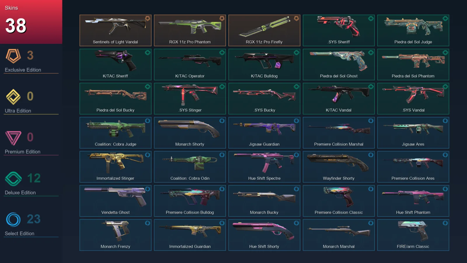 BR | Lv86 | Unranked | 38 Skin | 21 Agent | 62 Buddy — Valorant account