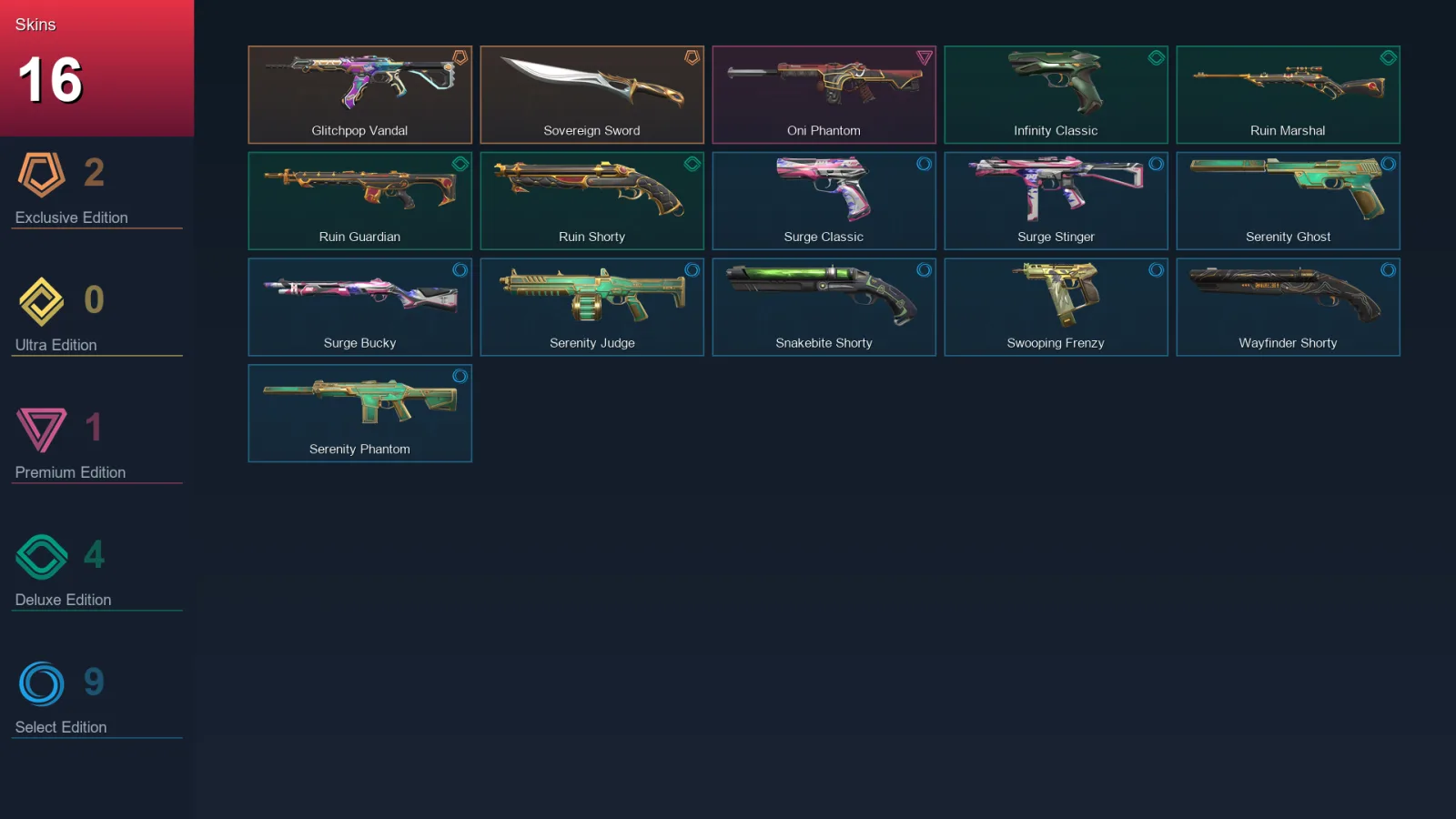 LA | Lv48 | Unranked | 16 Skin | 17 Agent | 31 Buddy