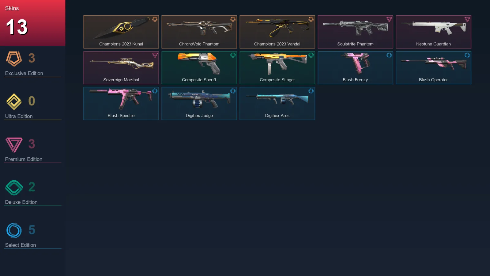 NA | Lv21 | Unranked | 13 Skin | 13 Agent | 11 Buddy — Unranked / Smurf Valorant