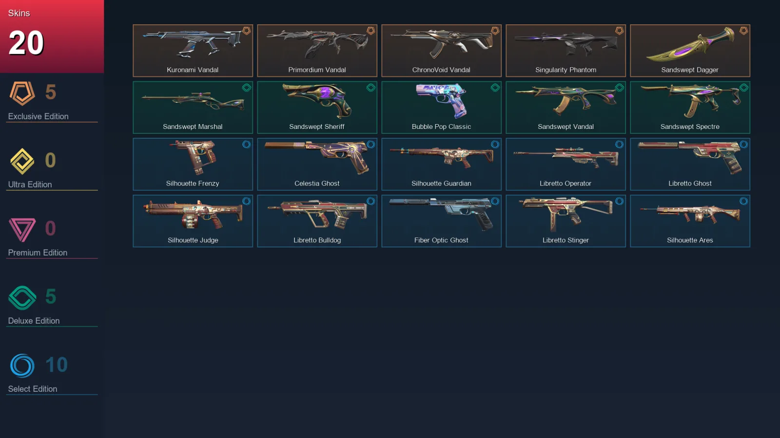 EU | Lv107 | Unranked | 20 Skin | 28 Agent | 49 Buddy
